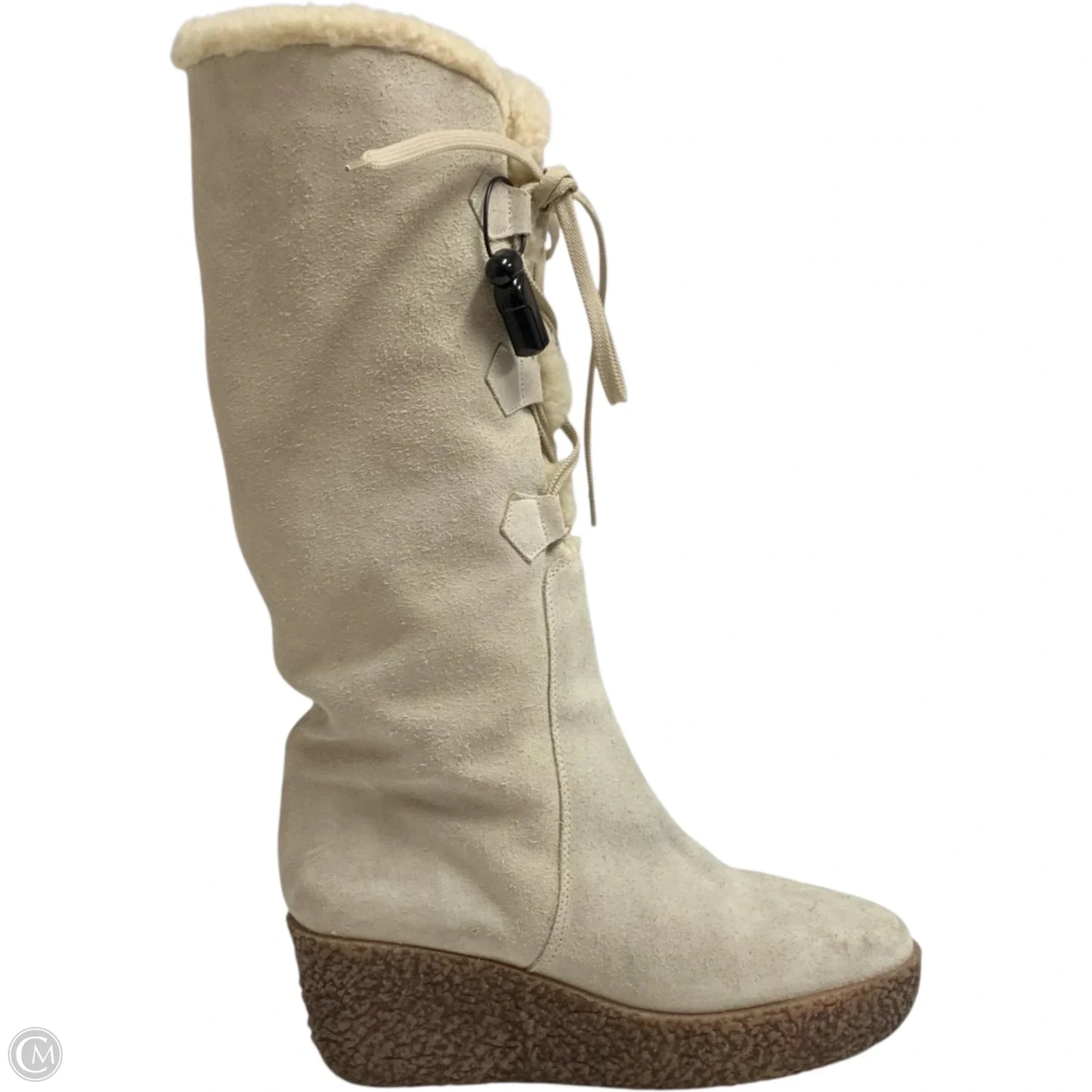 Boots Knee Heels By Michael By Michael Kors In Cream, Size: 8