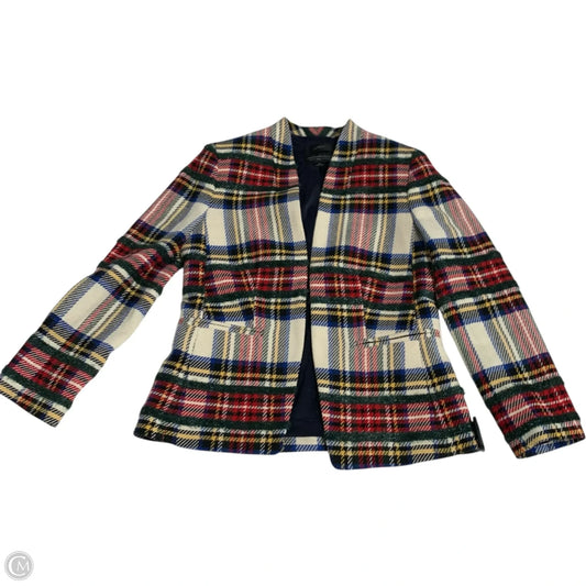 Blazer By J. Crew In Plaid Pattern, Size: Xs