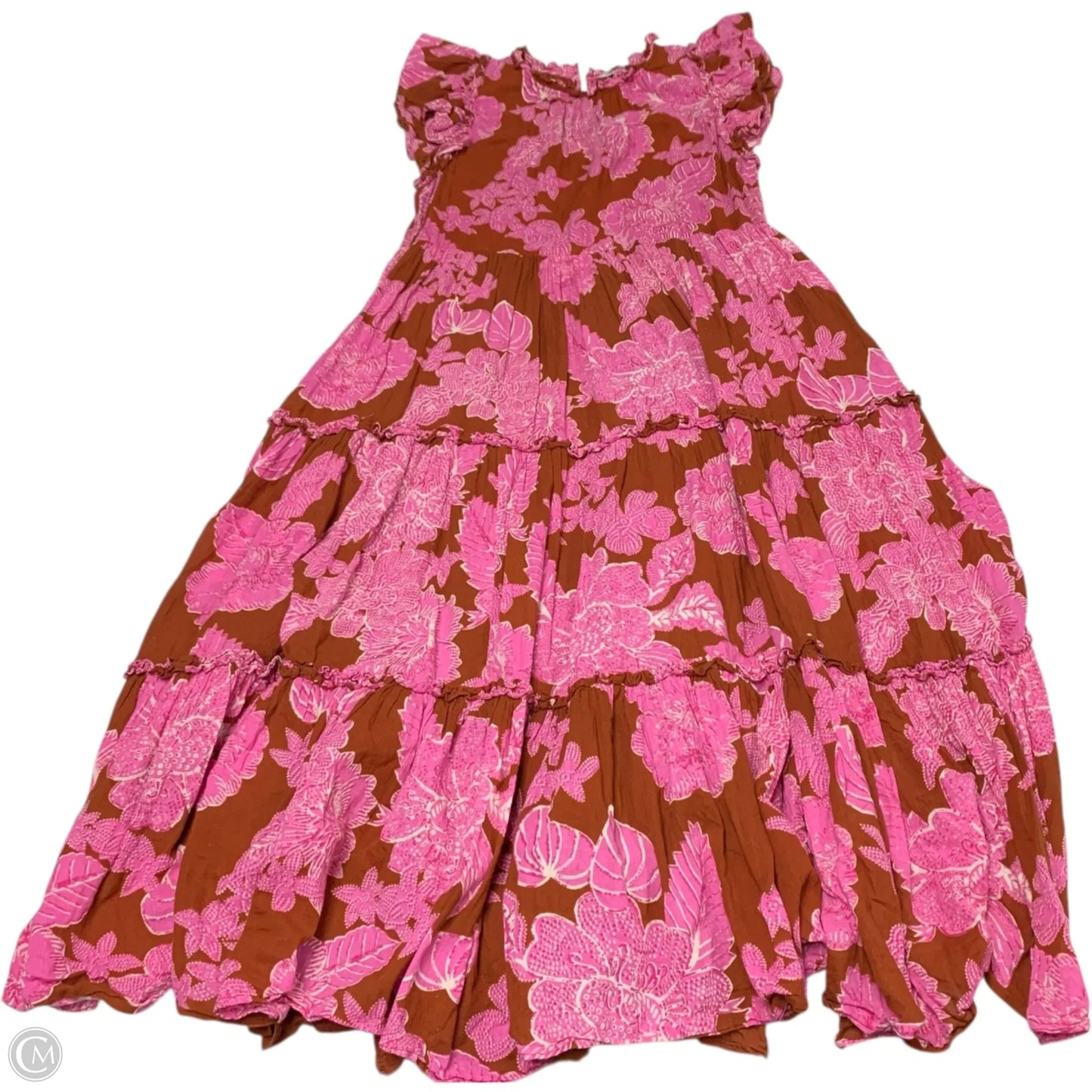 Dress Casual Maxi By Love The Label In Pink & Red, Size: M