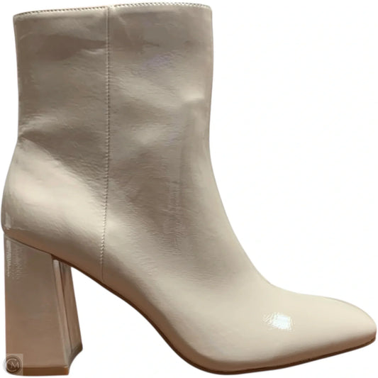 Boots Ankle Heels By Steve Madden In Cream, Size: 8