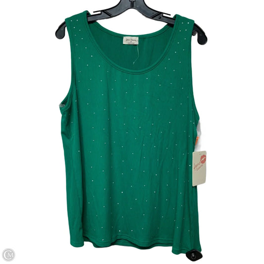 Tank Top By Free Kisses In Green, Size: 2x