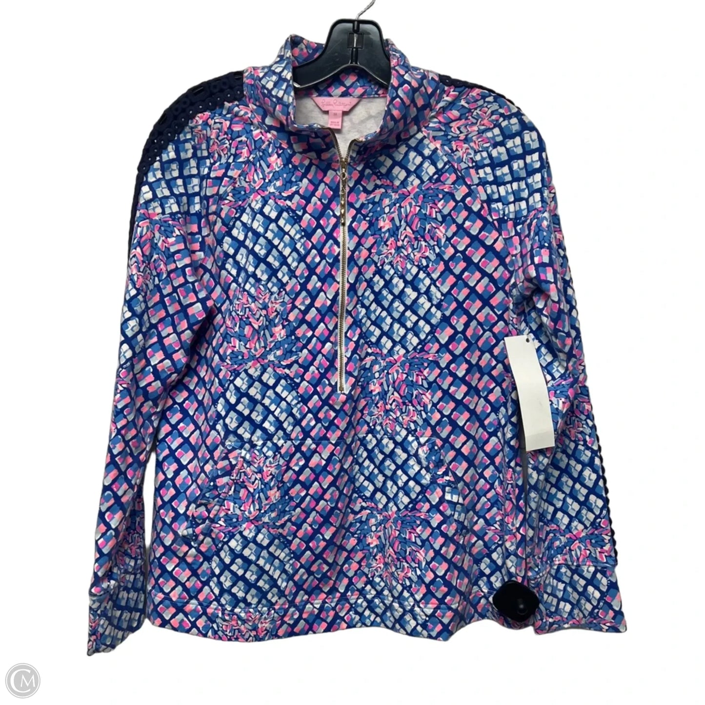Sweatshirt Designer By Lilly Pulitzer In Blue & Pink, Size: M