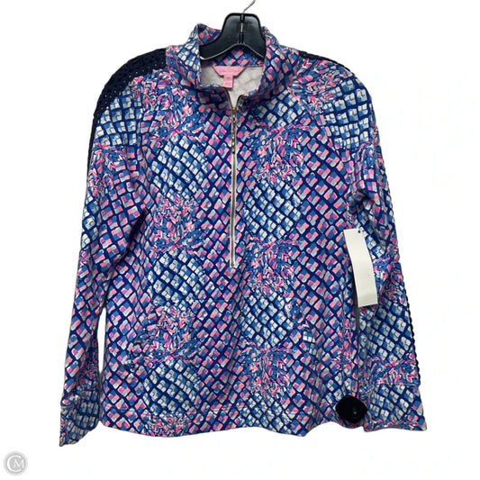 Sweatshirt Designer By Lilly Pulitzer In Blue & Pink, Size: M