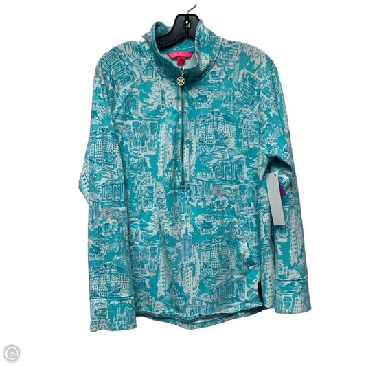 Sweatshirt Designer By Lilly Pulitzer In Blue & White, Size: Xl