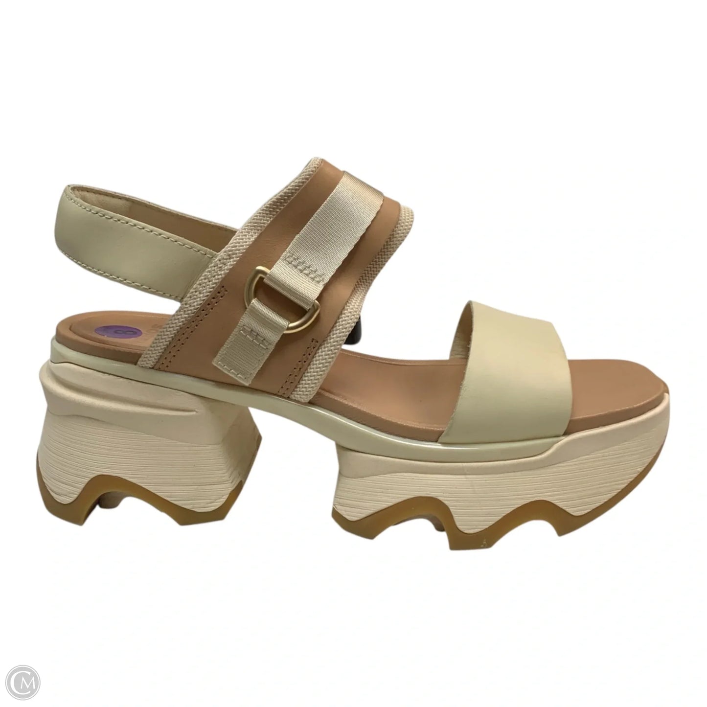Sandals Heels Platform By Sorel In Cream, Size: 8