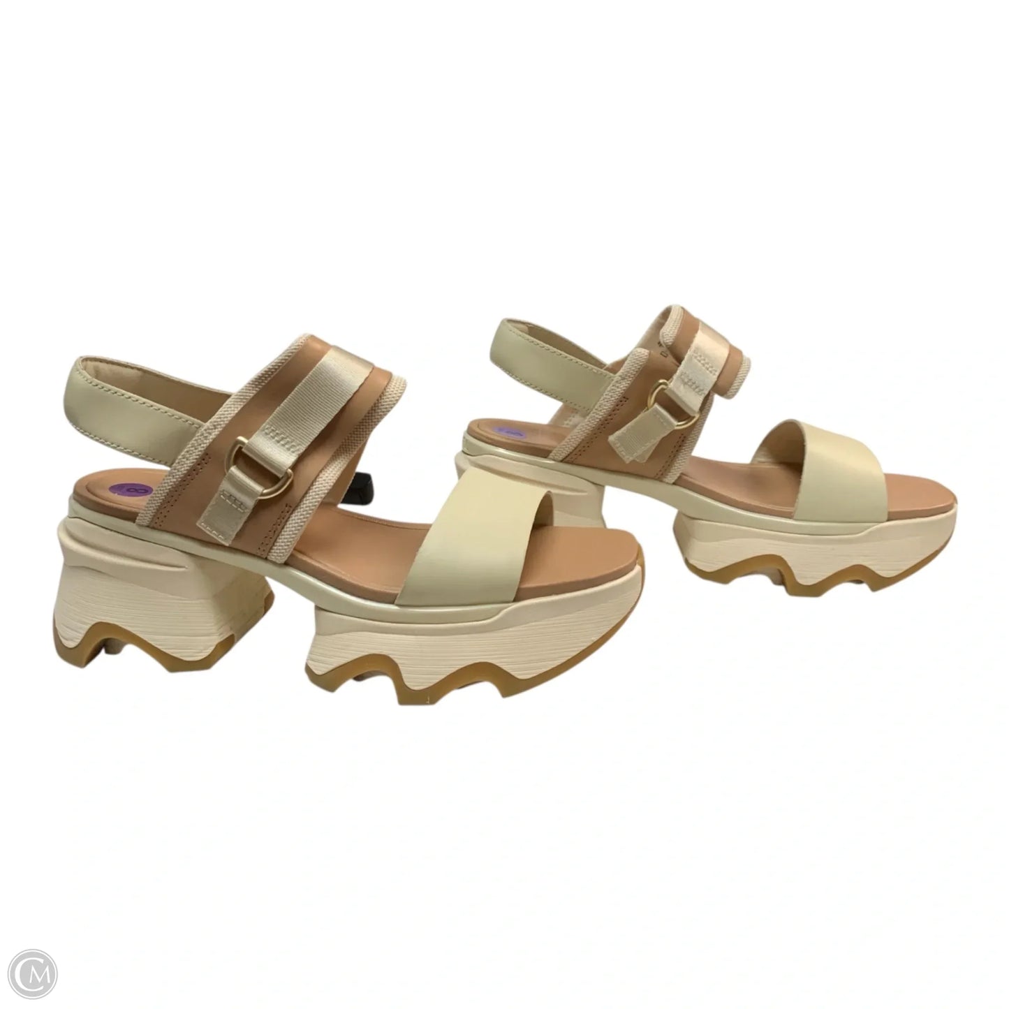 Sandals Heels Platform By Sorel In Cream, Size: 8