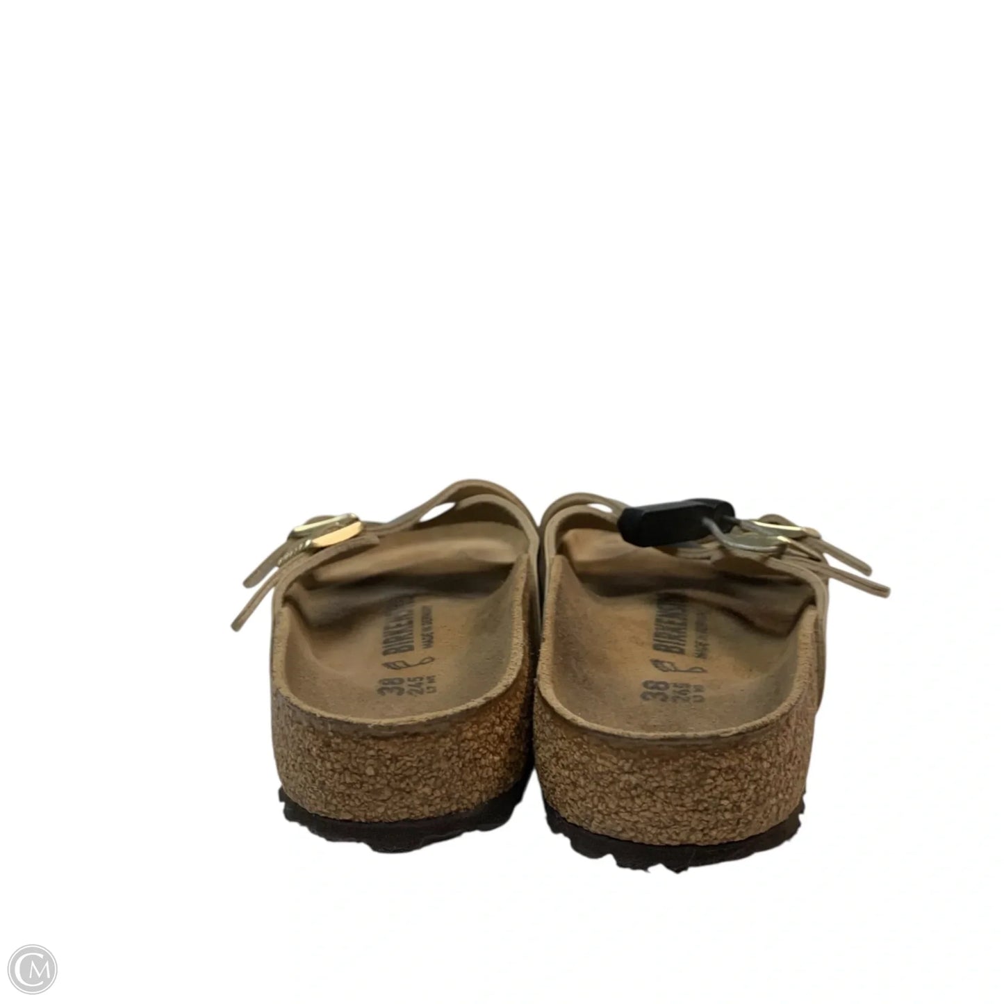 Sandals Flats By Birkenstock In Gold, Size: 7
