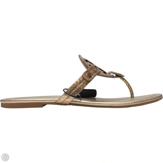 Sandals Designer By Tory Burch In Rose Gold, Size: 8