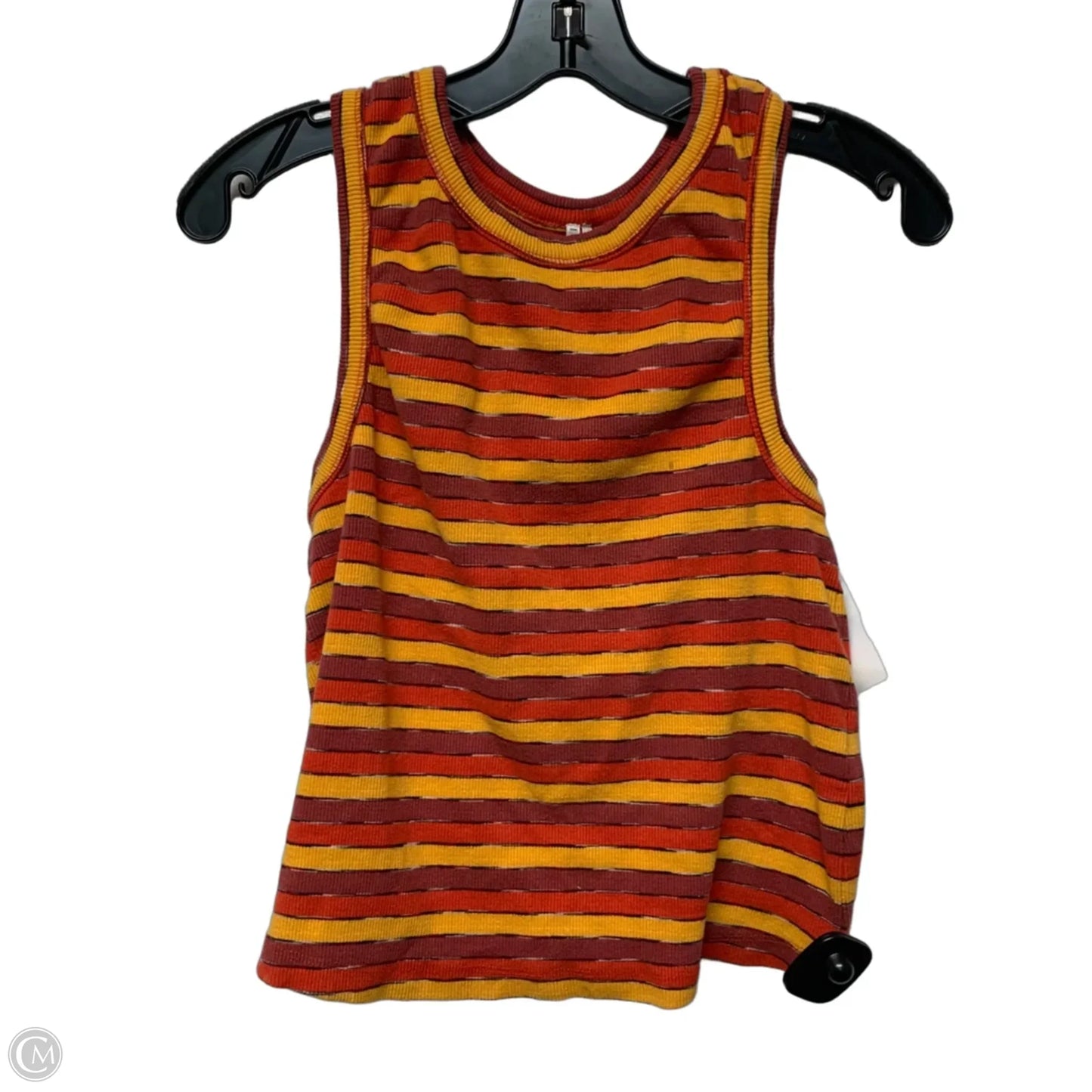 Top Sleeveless By Anthropologie In Orange & Red, Size: M