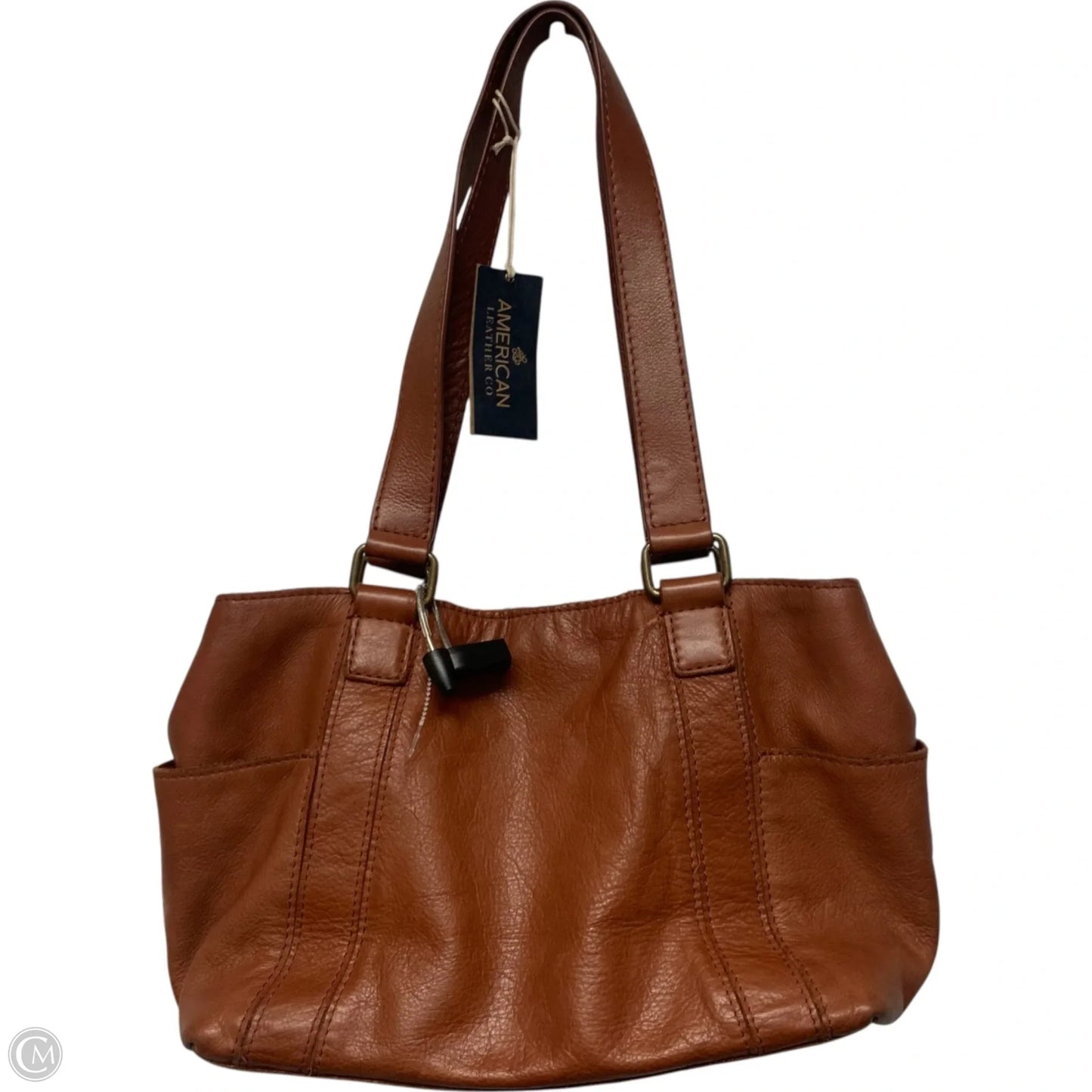 Handbag Leather By American Leather, Size: Medium