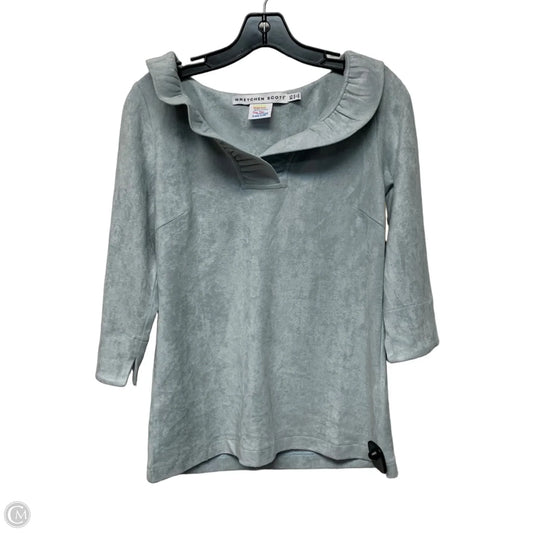 Top Long Sleeve By Gretchen Scott In Grey, Size: Xs