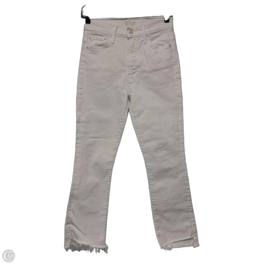 Jeans Designer By Mother In White Denim, Size: 2