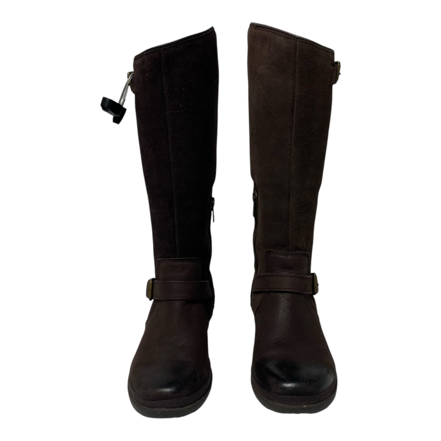 Boots Designer By Ugg In Brown, Size: 6.5