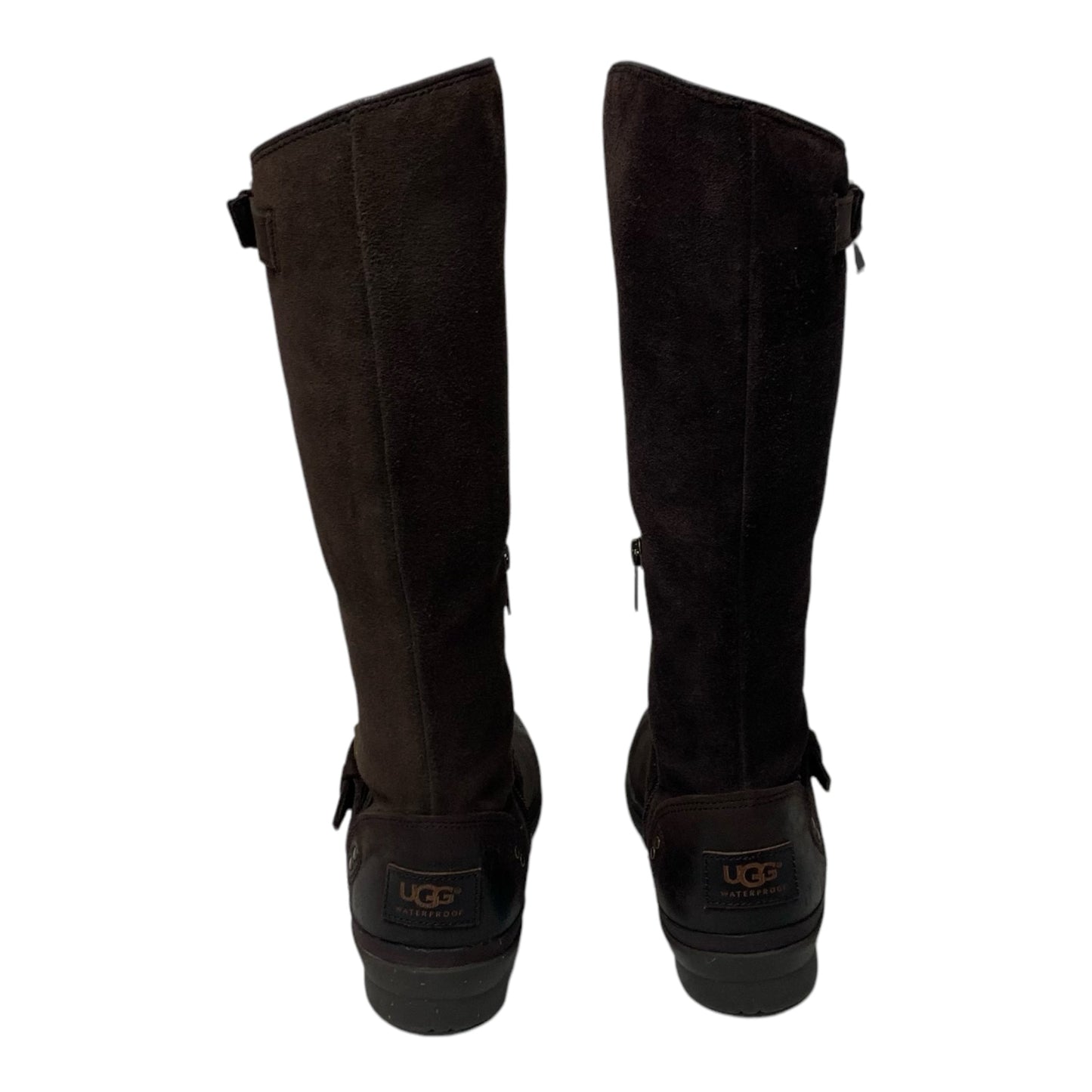 Boots Designer By Ugg In Brown, Size: 6.5