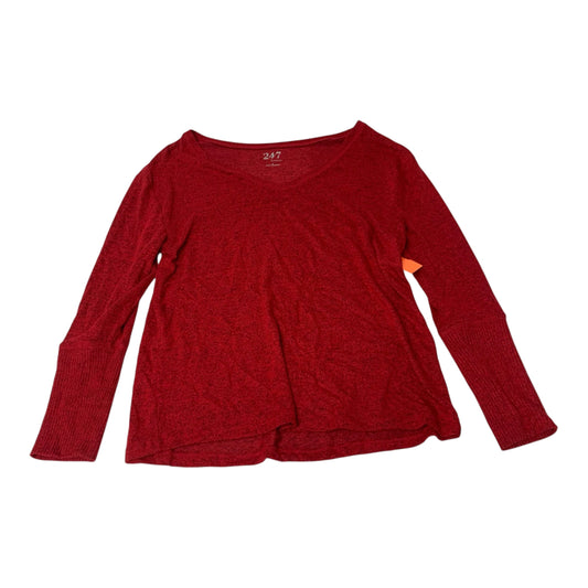 Top Long Sleeve By Maurices In Red, Size: S