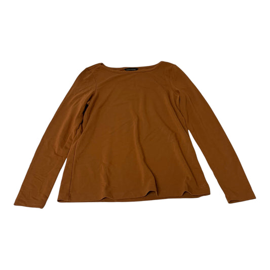 Top Long Sleeve Basic By Banana Republic In Orange, Size: S