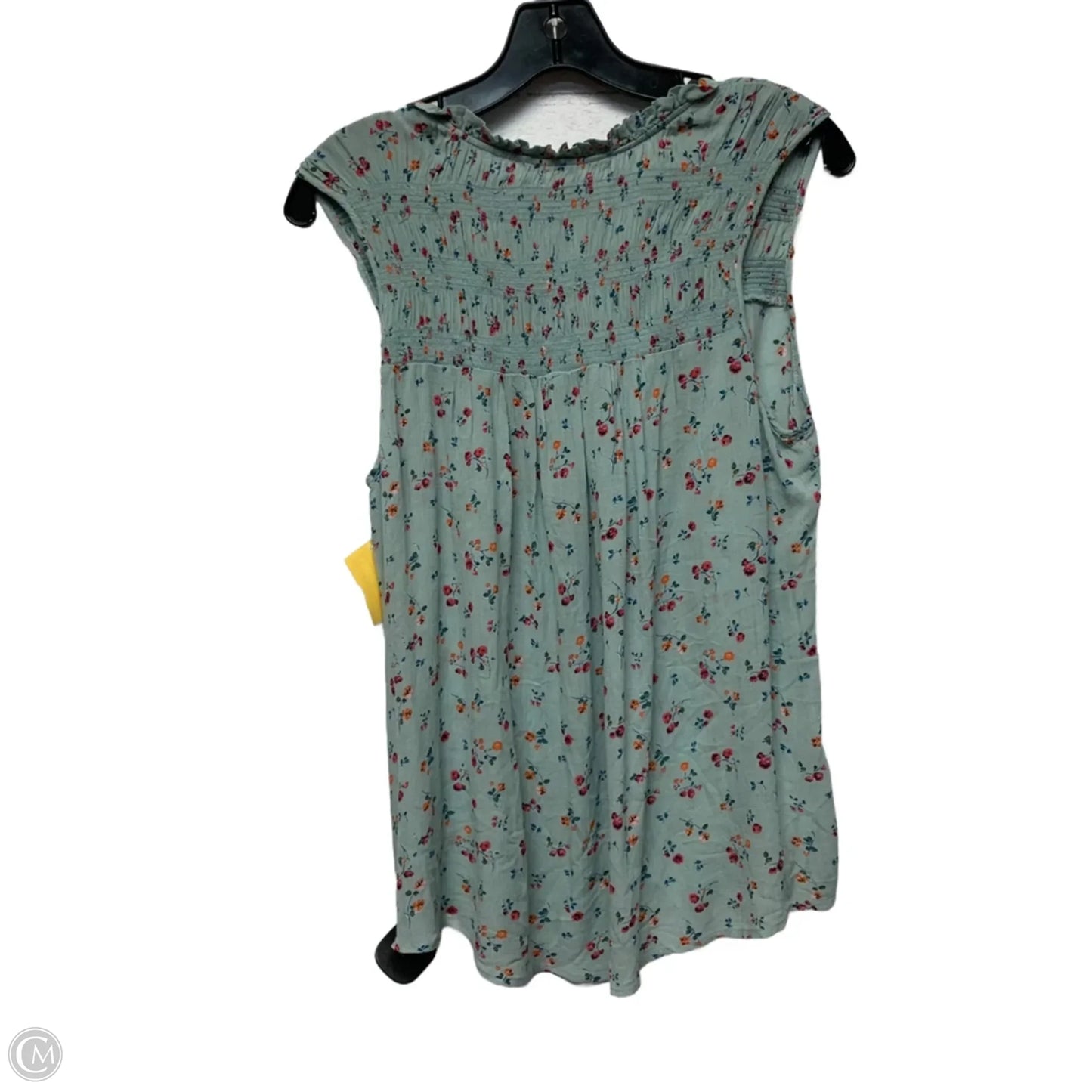Blouse Sleeveless By Rewind In Green, Size: Xl