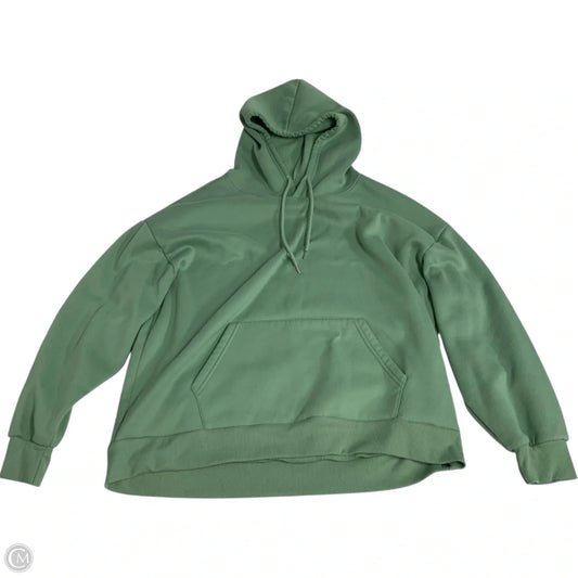 Sweatshirt Hoodie By Shein In Green, Size: 2x