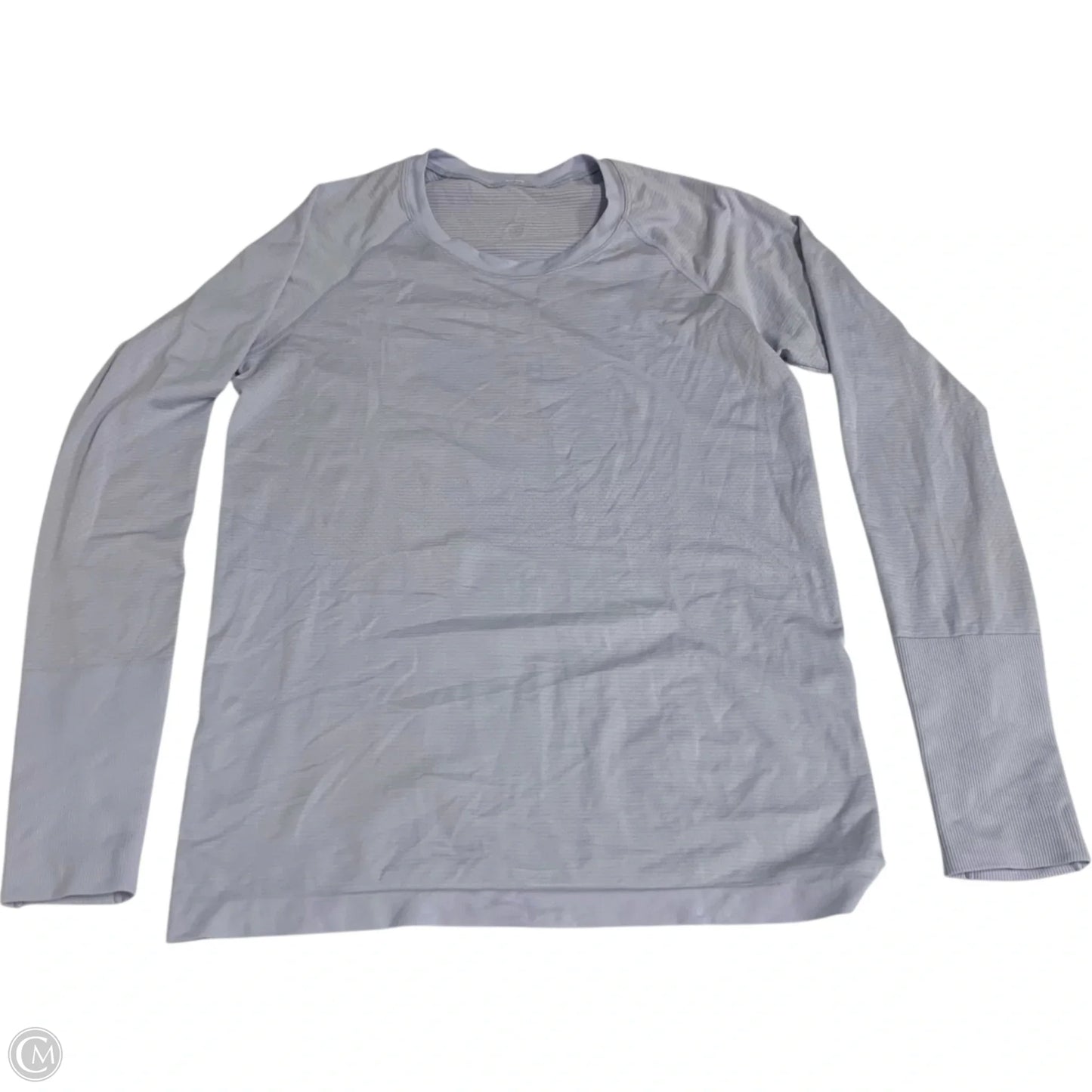 Athletic Top Long Sleeve Crewneck By Lululemon In Blue, Size: M