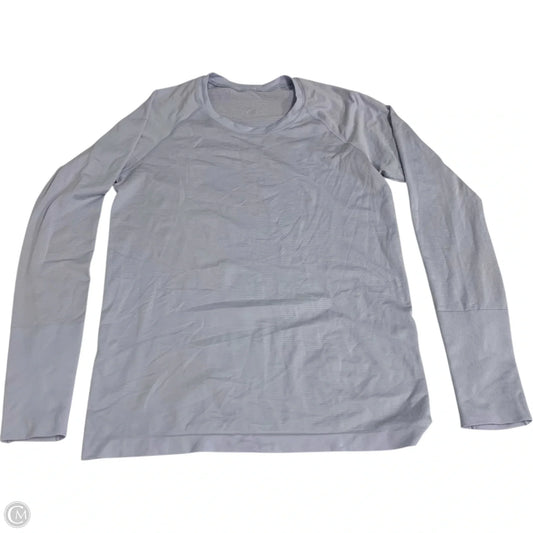 Athletic Top Long Sleeve Crewneck By Lululemon In Blue, Size: M