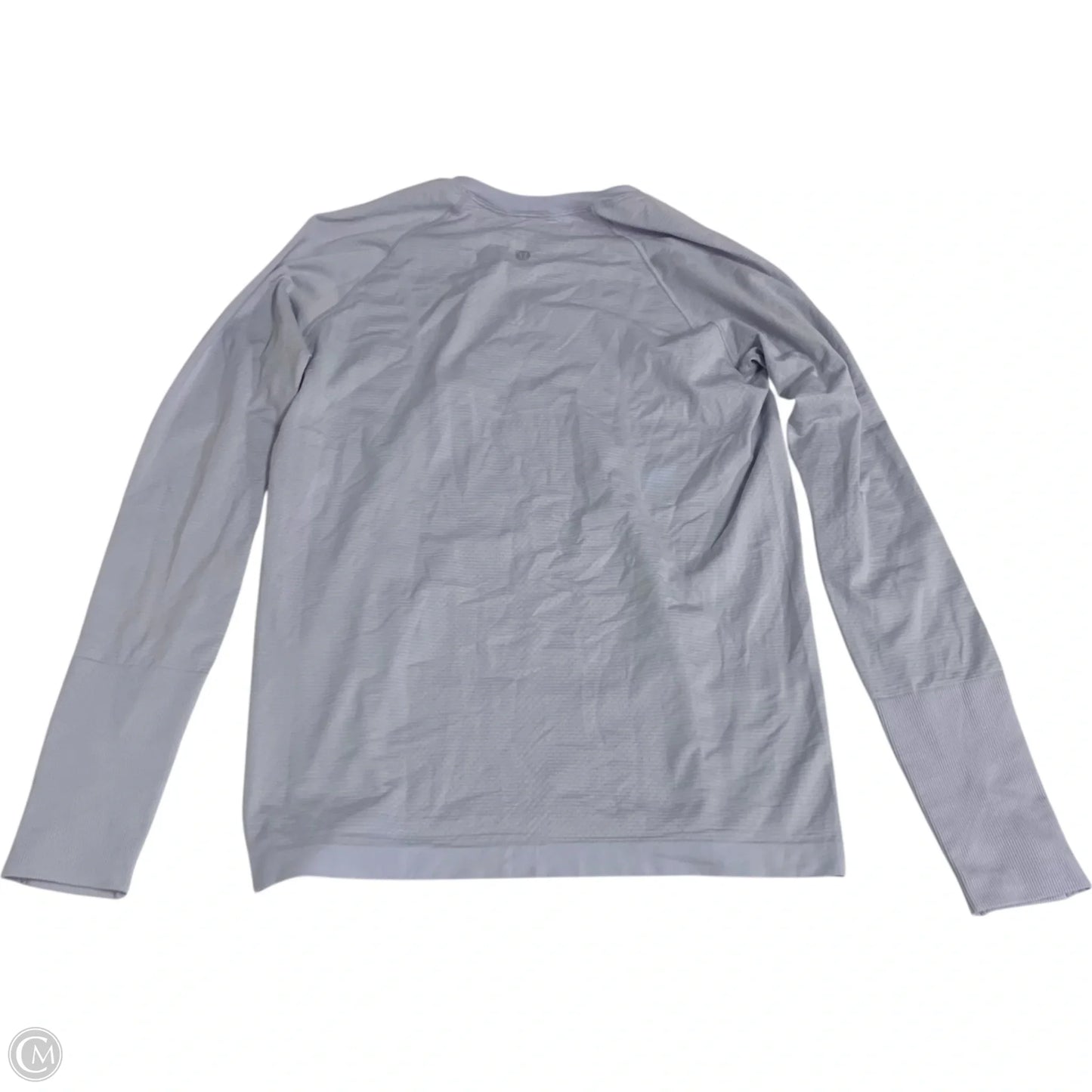 Athletic Top Long Sleeve Crewneck By Lululemon In Blue, Size: M