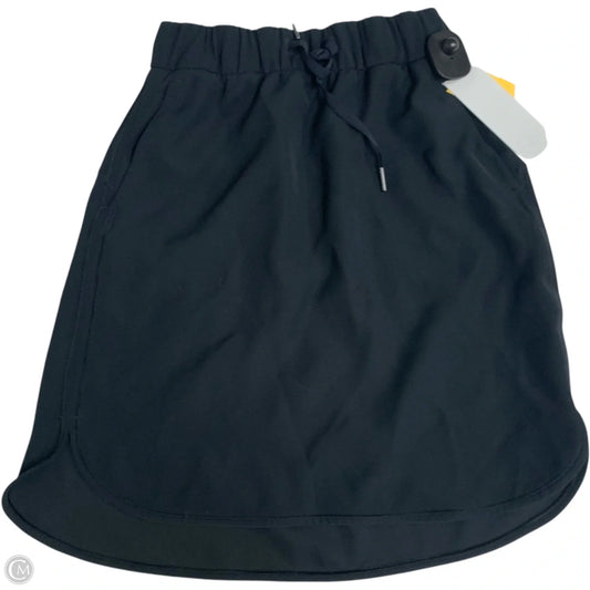 Athletic Skirt By Lululemon In Black, Size: S