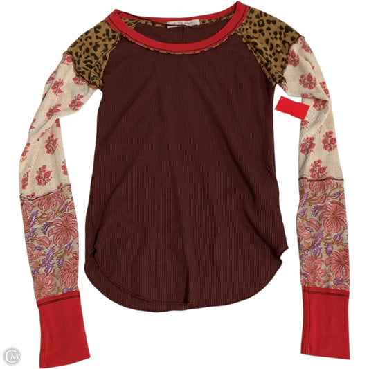 Top Long Sleeve By We The Free In Brown, Size: S