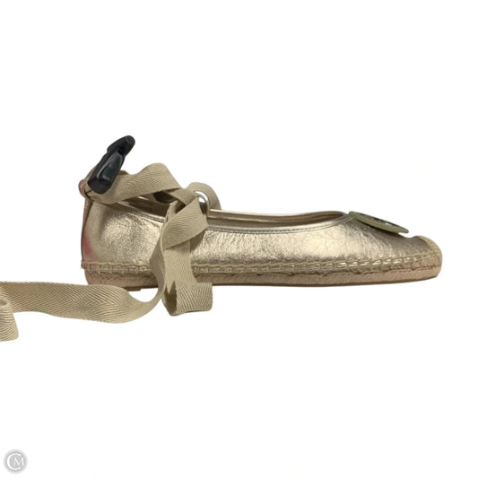 Shoes Designer By Tory Burch In Gold, Size: 8