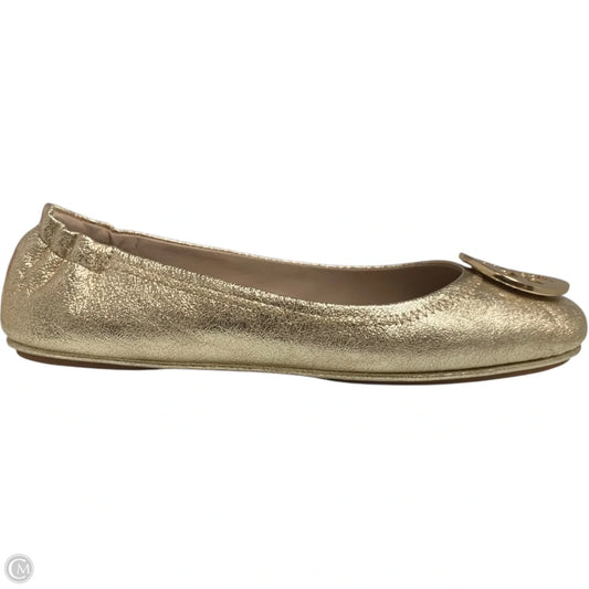 Shoes Designer By Tory Burch In Gold, Size: 8