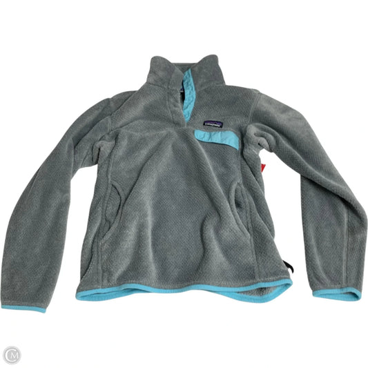 Jacket Fleece By Patagonia In Grey, Size: S