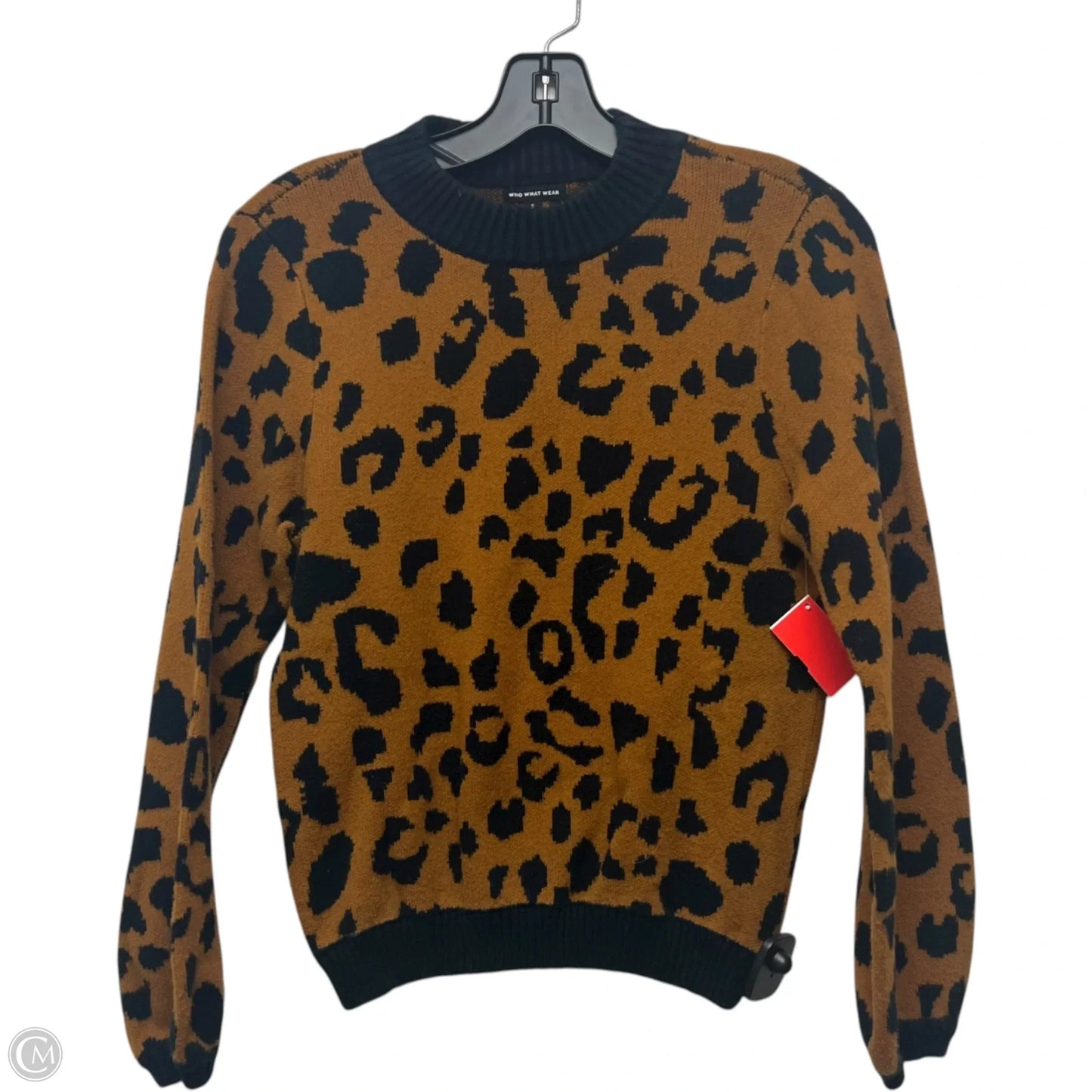 Sweater By Who What Wear In Brown, Size: S