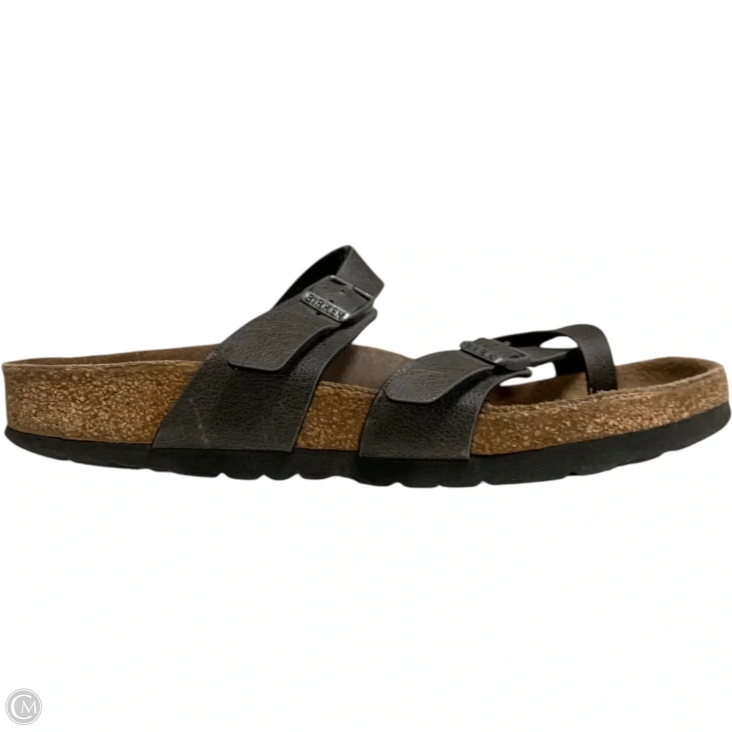 Sandals Flats By Birkenstock In Black, Size: 7