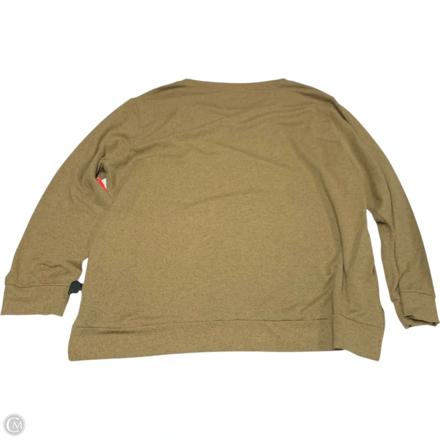 Top Long Sleeve Basic In Green, Size: 2x