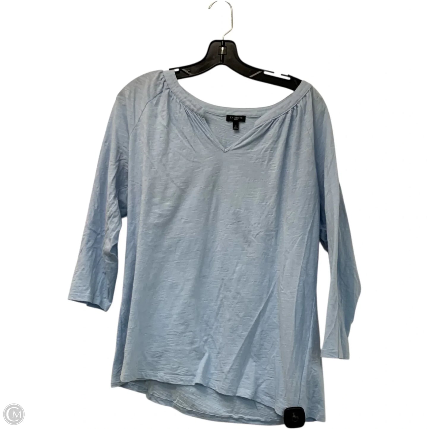 Top Long Sleeve By Talbots In Blue, Size: 1x