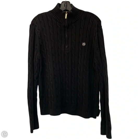 Sweatshirt Collar By Chaps In Black, Size: Xl