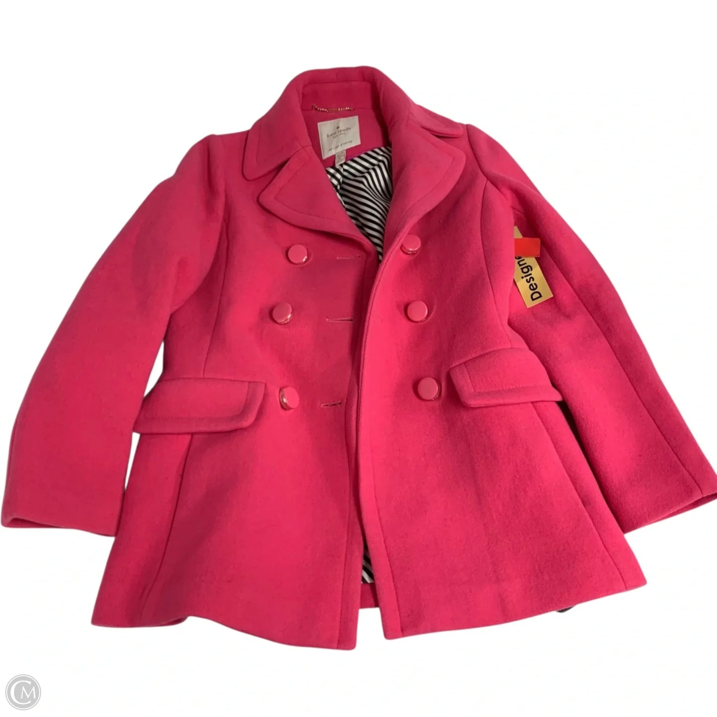 Coat Designer By Kate Spade In Pink, Size: Xs