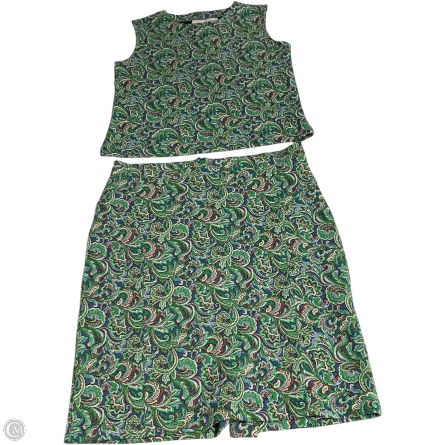 Skirt Set 2pc By Maeve In Green, Size: L
