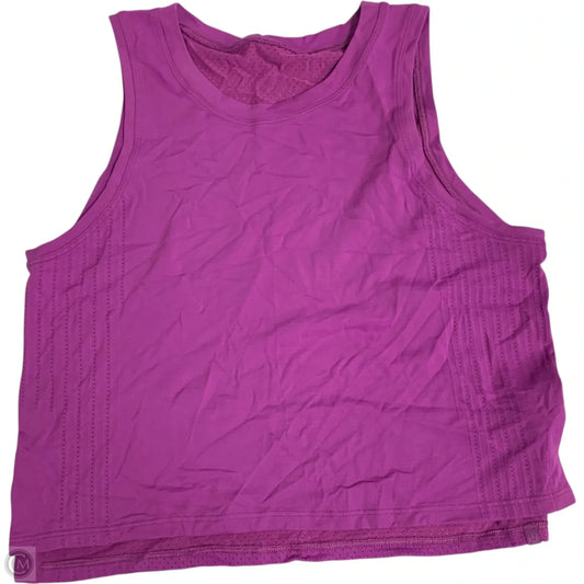 Athletic Tank Top By Lululemon In Purple, Size: S