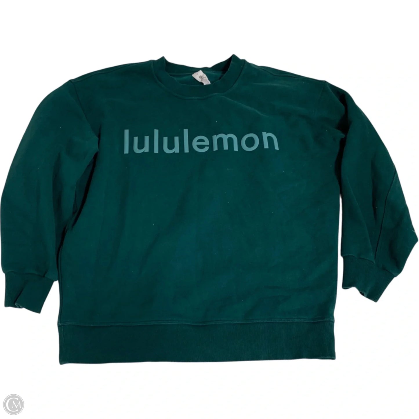 Athletic Sweatshirt Crewneck By Lulumari In Teal, Size: Xs