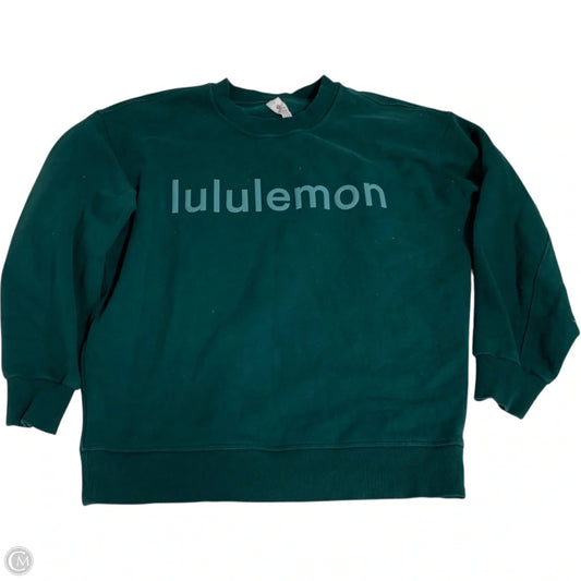 Athletic Sweatshirt Crewneck By Lulumari In Teal, Size: Xs