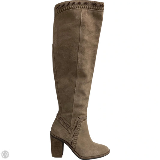 Boots Knee Heels By Vince Camuto In Brown, Size: 7.5