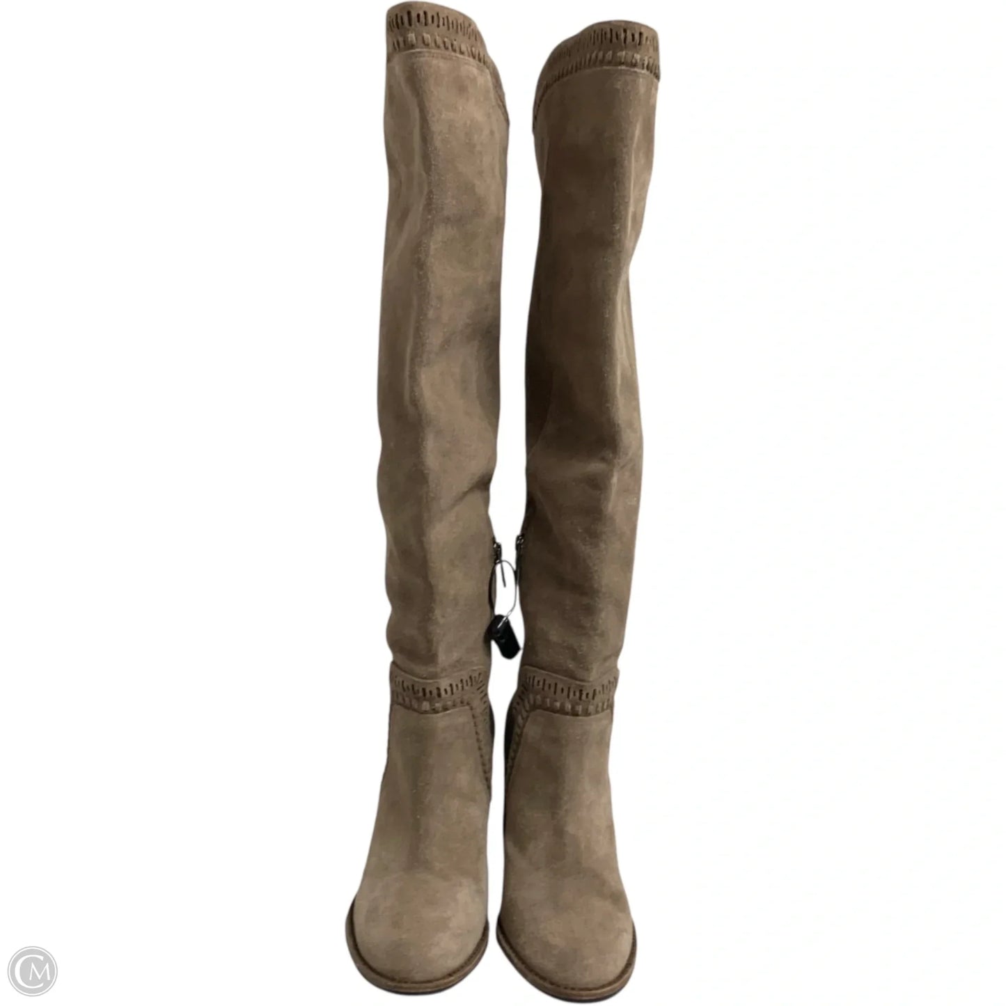 Boots Knee Heels By Vince Camuto In Brown, Size: 7.5