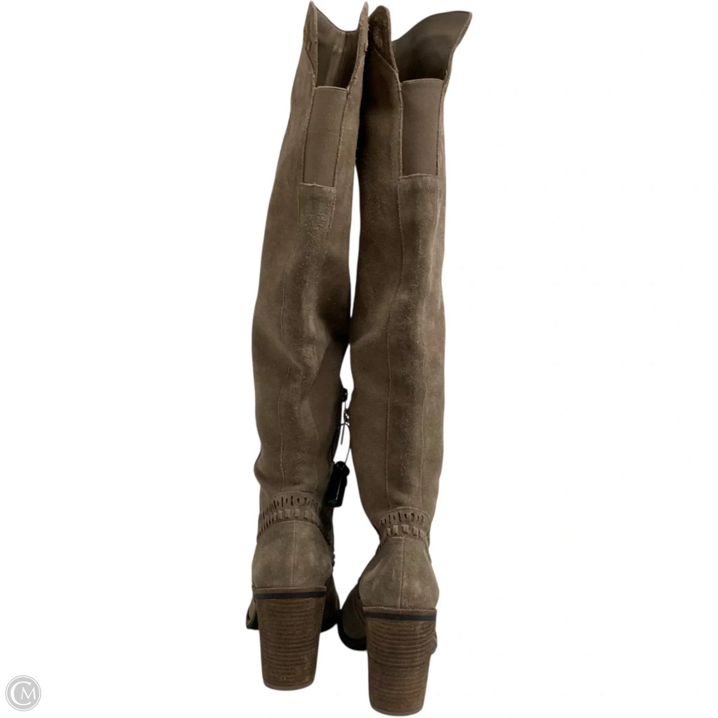 Boots Knee Heels By Vince Camuto In Brown, Size: 7.5