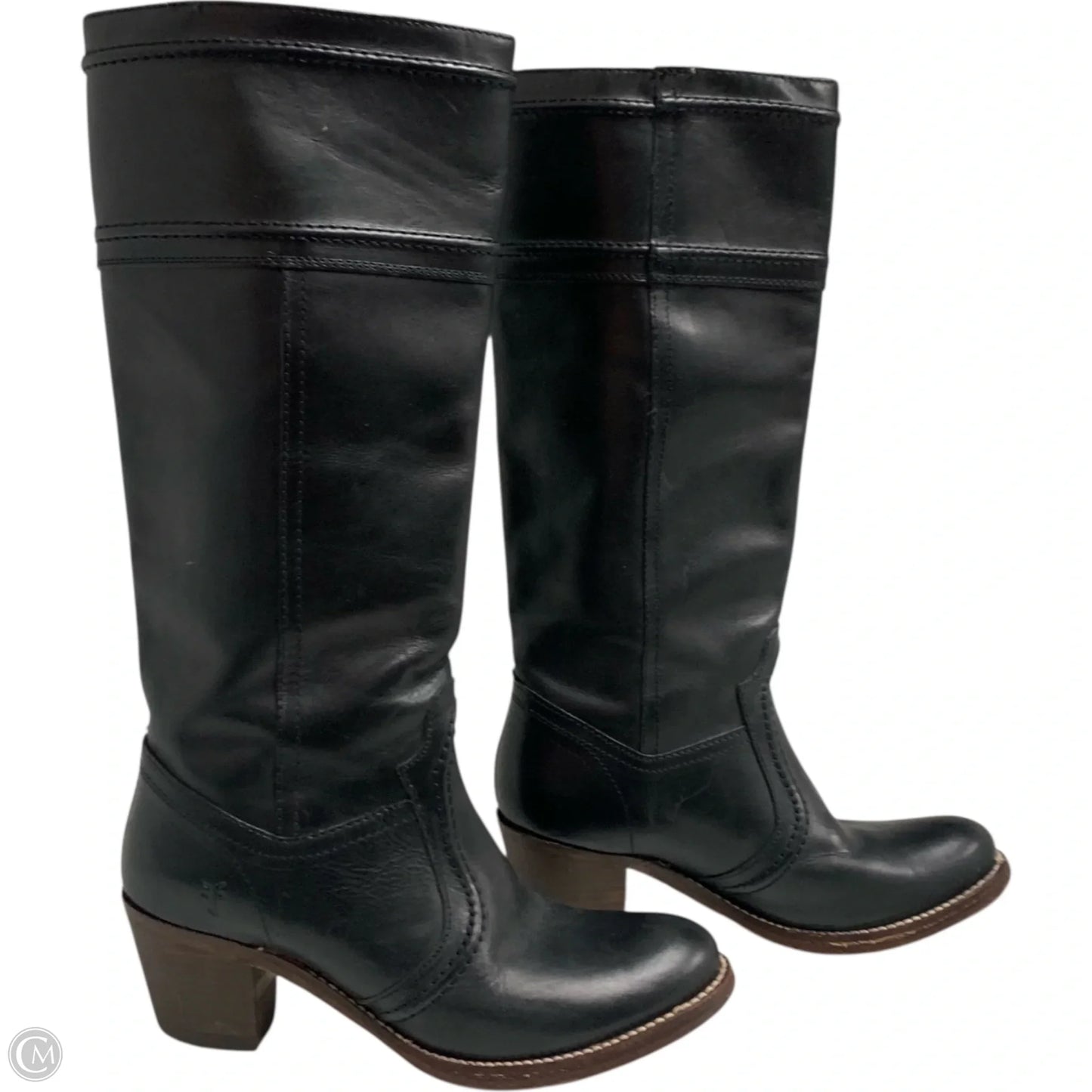 Boots Designer By Frye In Black, Size: 7