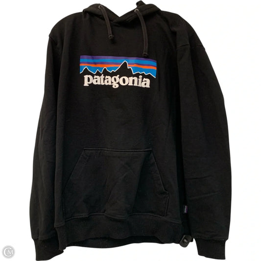 Sweatshirt Hoodie By Patagonia In Black, Size: L