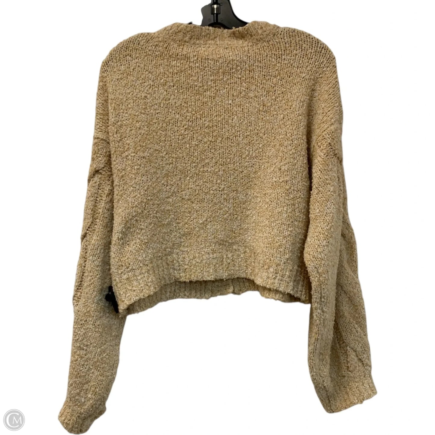 Sweater Cardigan By Vestique In Yellow, Size: M