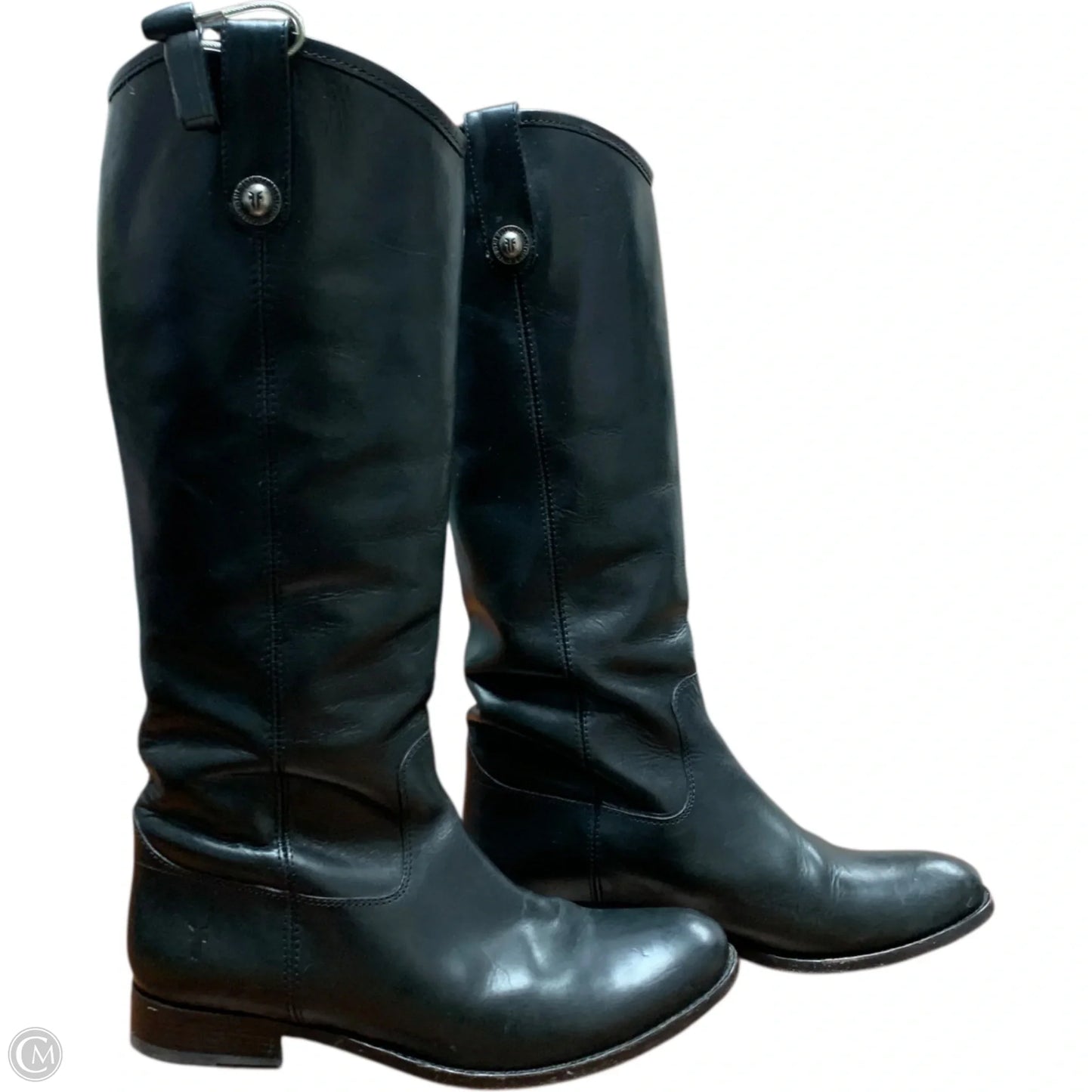 Boots Designer By Frye In Black, Size: 9.5