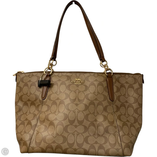 Tote Designer By Coach, Size: Medium