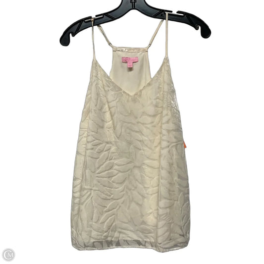 Top Sleeveless Designer By Lilly Pulitzer In Cream, Size: L