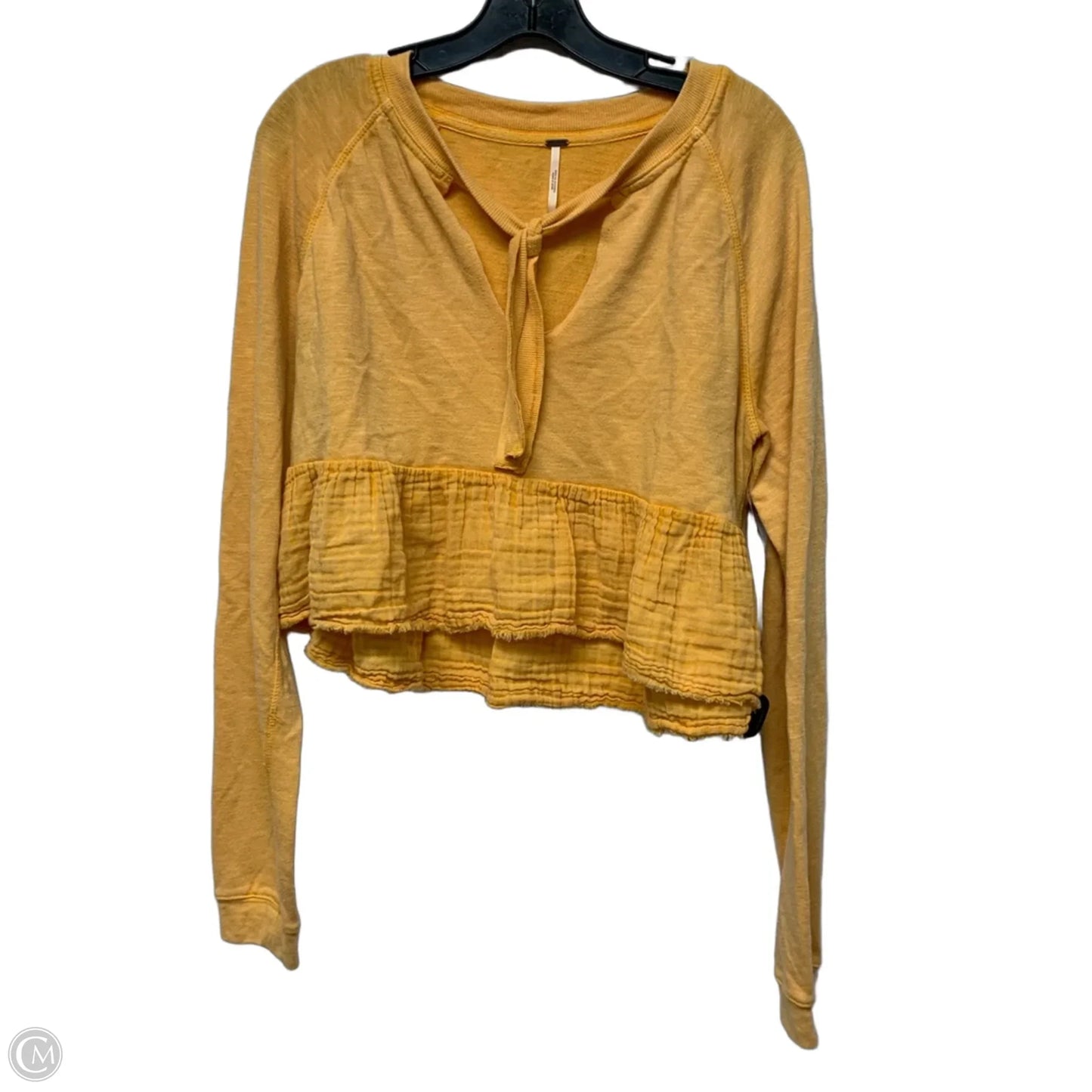 Top Long Sleeve By Free People In Orange, Size: M